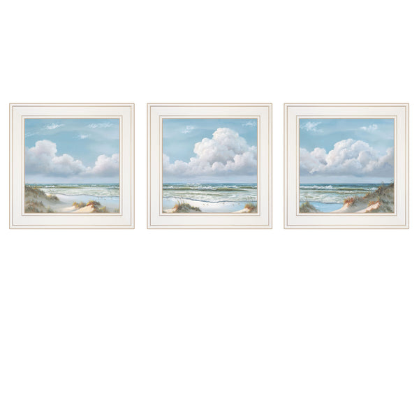 English Elm Trendy Decor 4u Beautiful Day 3 Piece Framed Art Set for Farmhouse Living Spaces B06787144
