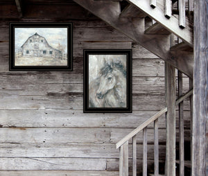 English Elm "true Spirit" Debi Coules 2 Panel Equestrian Framed Art Set for Gallery Walls B06787271