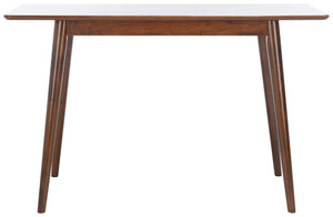 Safavieh Sasharose Makeup Table - Contemporary Mid-Century Design With Rich Walnut Finish For Stylish Spaces VAN1400A
