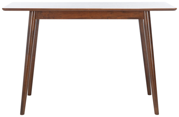 Safavieh Sasharose Makeup Table - Contemporary Mid-Century Design With Rich Walnut Finish For Stylish Spaces VAN1400A