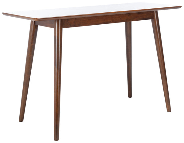 Safavieh Sasharose Makeup Table - Contemporary Mid-Century Design With Rich Walnut Finish For Stylish Spaces VAN1400A