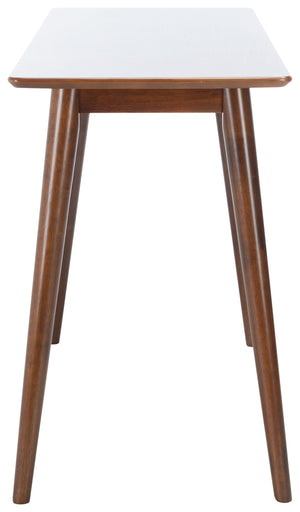 Safavieh Sasharose Makeup Table - Contemporary Mid-Century Design With Rich Walnut Finish For Stylish Spaces VAN1400A