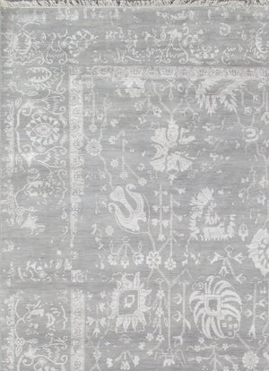 Pasargad Luxurious Hand-knotted Silk & Wool Area Rug - Stylish, Durable Elegance For Any Space   Vase-2 8x10