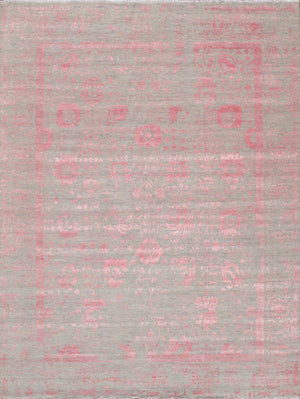 Pasargad Luxurious Hand-knotted Silk & Wool Area Rug - Stylish, Durable Elegance For Any Space   Vase-3bp 10x14