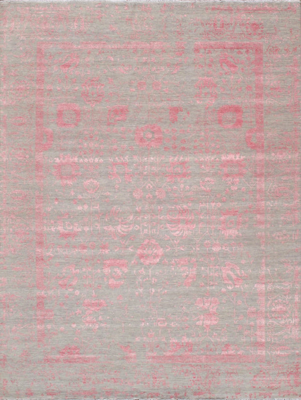 Pasargad Luxurious Hand-knotted Silk & Wool Area Rug - Stylish, Durable Elegance For Any Space   Vase-3bp 10x14