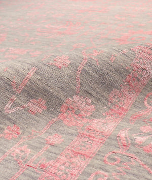 Pasargad Luxurious Hand-knotted Silk & Wool Area Rug - Stylish, Durable Elegance For Any Space   Vase-3bp 10x14