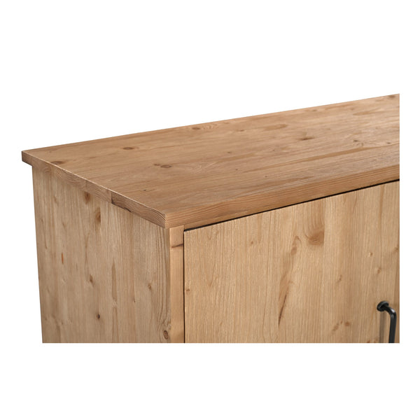 Moe's Home Tade Sideboard: Timeless Solid Pinewood Craftsmanship With Durable Design For Lasting Heritage Appeal Brown Solid Pinewood,Mdf Back Ve-1031-21