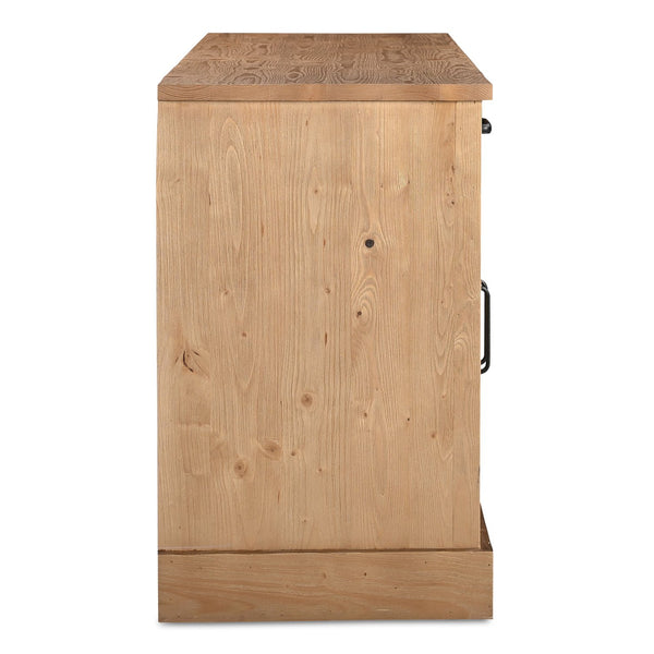 Moe's Home Tade Sideboard: Timeless Solid Pinewood Craftsmanship With Durable Design For Lasting Heritage Appeal Brown Solid Pinewood,Mdf Back Ve-1032-21