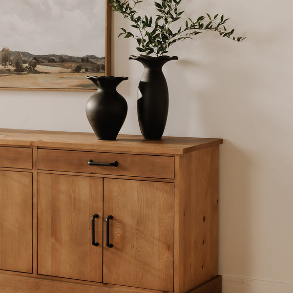Moe's Home Tade Sideboard: Timeless Solid Pinewood Craftsmanship With Durable Design For Lasting Heritage Appeal Brown Solid Pinewood,Mdf Back Ve-1032-21
