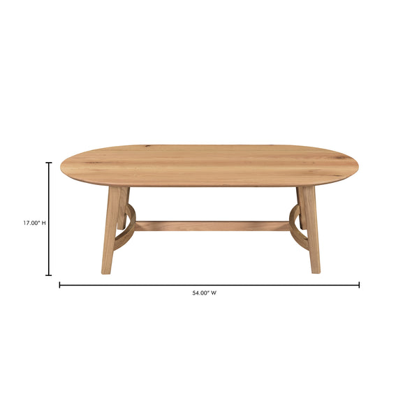 Moe's Home Trie Coffee Table - Exquisite Solid Oak Design With Unique Wood Grains For Timeless Elegance And Style Natural Solid Oak Ve-1119-24-0
