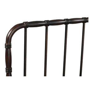 Moe's Home Vivian Bed - Timeless Elegance In Solid Acacia Wood With Turned Detailing For Luxurious Comfort Brown Acacia Wood Ve-1130-20-0