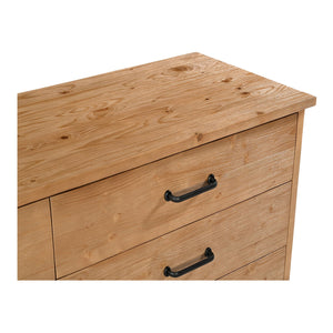 Moe's Home Tade 6 Drawer Dresser - Timeless Solid Pine Furniture Inspired By Irish Antiques For Lasting Strength Brown Solid Pine Wood,Mdf Back Ve-1133-21