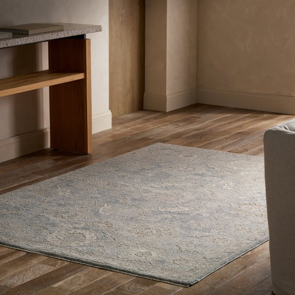 Jaipur Living Jaipur Alara Powerloomed Oushak Runner 3X9 – Plush 0.5" Pile, Gold & Yellow Tones, Durable Polyester Blue RUG165945