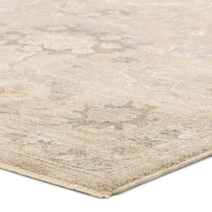 Jaipur Living Jaipur Alara Powerloomed Oushak Runner 3X9 – Plush 0.5" Pile, Gold & Yellow Tones, Durable Polyester Ivory / White RUG165946