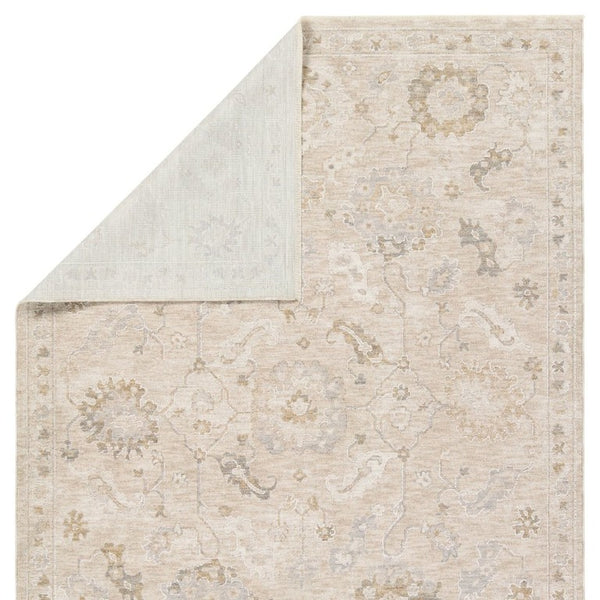 Jaipur Living Jaipur Alara Powerloomed Oushak Runner 3X9 – Plush 0.5" Pile, Gold & Yellow Tones, Durable Polyester Ivory / White RUG165946