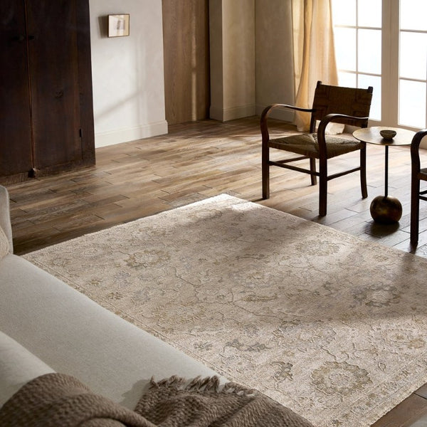 Jaipur Living Jaipur Alara Powerloomed Oushak Runner 3X9 – Plush 0.5" Pile, Gold & Yellow Tones, Durable Polyester Ivory / White RUG165946