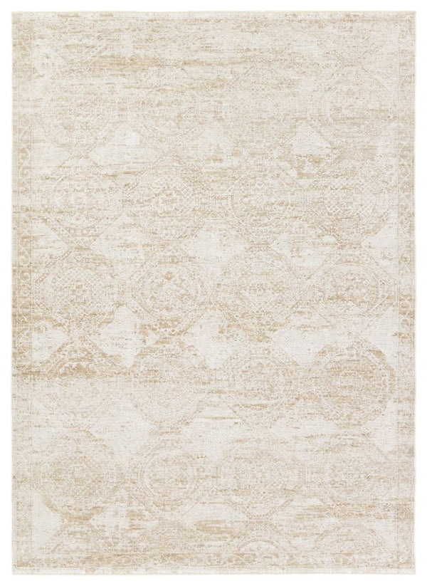Jaipur Living Jaipur Nara Powerloomed Oushak Runner 3'X9' — Ivory, Yellow & Gold Plush Polyester For Hallways RUG165947