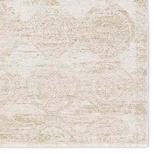 Jaipur Living Jaipur Nara Powerloomed Oushak Runner 3'X9' — Ivory, Yellow & Gold Plush Polyester For Hallways RUG165947