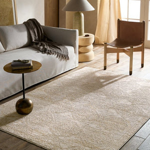Jaipur Living Jaipur Nara Powerloomed Oushak Runner 3'X9' — Ivory, Yellow & Gold Plush Polyester For Hallways RUG165947