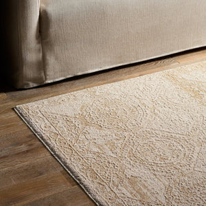 Jaipur Living Jaipur Nara Powerloomed Oushak Runner 3'X9' — Ivory, Yellow & Gold Plush Polyester For Hallways RUG165947