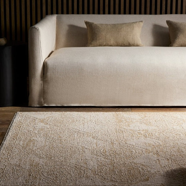 Jaipur Living Jaipur Nara Powerloomed Oushak Runner 3'X9' — Ivory, Yellow & Gold Plush Polyester For Hallways RUG165947