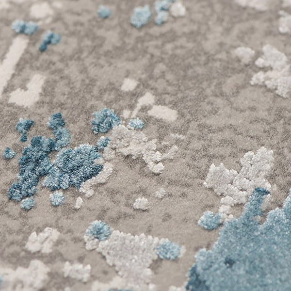 Amer Rugs Venice Abstract Design Power-loom Area Rug - Premium Turkish Craftsmanship For Elegant Spaces Gray Viscose, Acrylic Ven10203