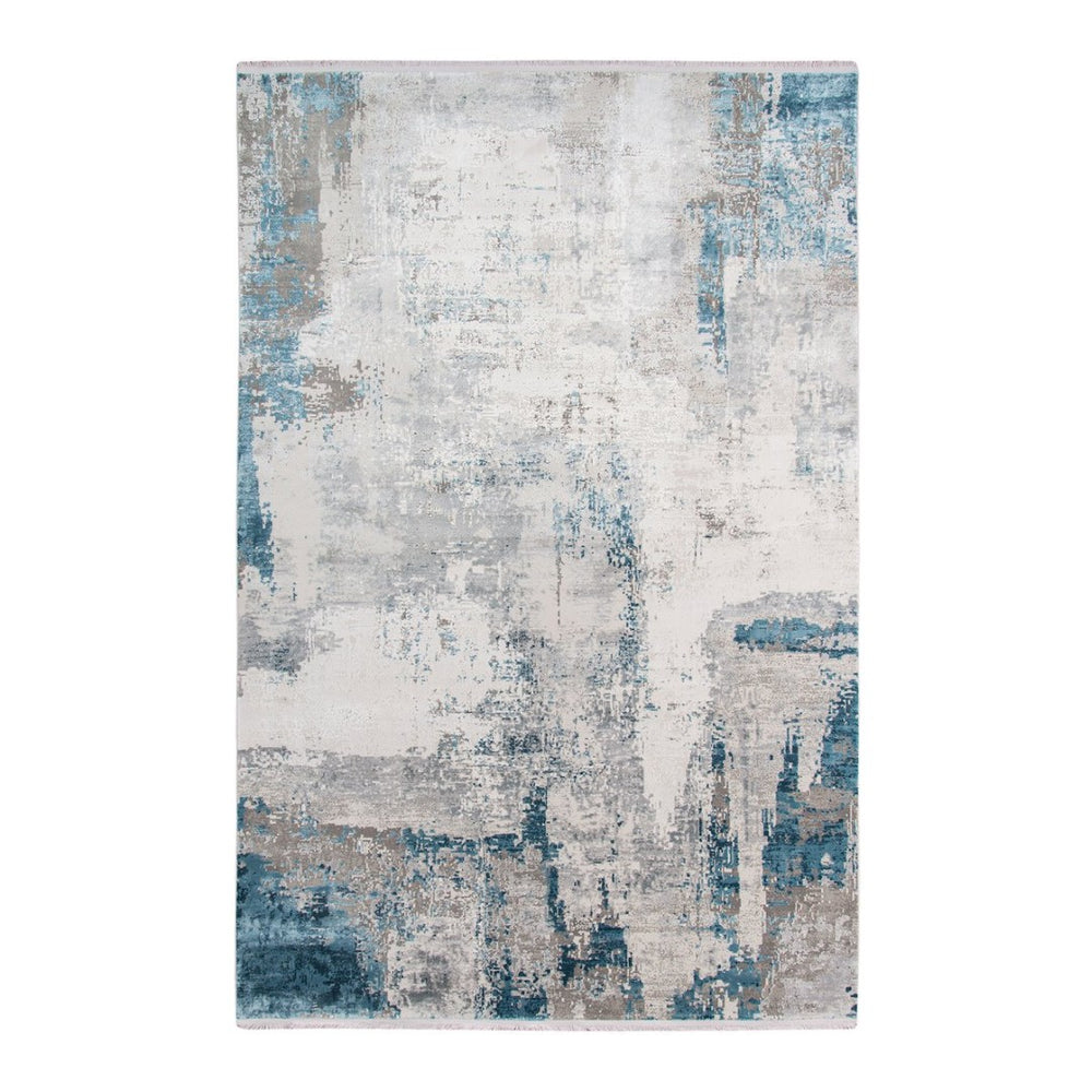 Amer Rugs Venice Abstract Design Power-loom Area Rug - Premium Turkish Craftsmanship For Elegant Spaces Gray Viscose, Acrylic Ven10203