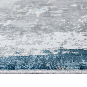 Amer Rugs Venice Abstract Design Power-loom Area Rug - Premium Turkish Craftsmanship For Elegant Spaces Gray Viscose, Acrylic Ven10203