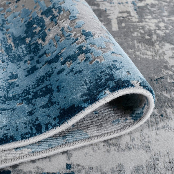 Amer Rugs Venice Abstract Design Power-loom Area Rug - Premium Turkish Craftsmanship For Elegant Spaces Gray Viscose, Acrylic Ven10203