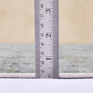 Amer Rugs Venice Contemporary Bordered Power-loom Area Rug - Premium Hand-carved Silk & Acrylic Elegance Gray,Gold Viscose, Acrylic Ven40203