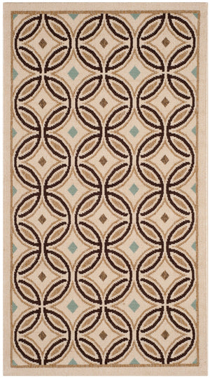 Safavieh Veranda Elegant Indoor/Outdoor Area Rug - Durable, Soft, And Stylish For Any Living Space Or Patio Chocolate ,Terracotta 87% Polypropylen,9.3% Polyester,3.7% Latex Ver047-0712-3