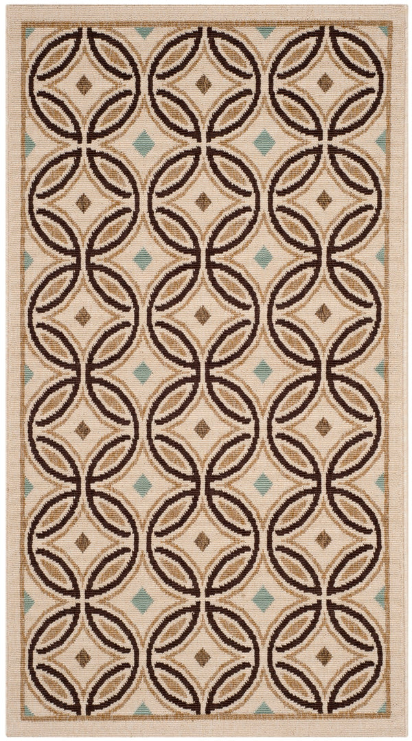 Safavieh Veranda Elegant Indoor/Outdoor Area Rug - Durable, Soft, And Stylish For Any Living Space Or Patio Chocolate ,Terracotta 87% Polypropylen,9.3% Polyester,3.7% Latex Ver047-0712-3