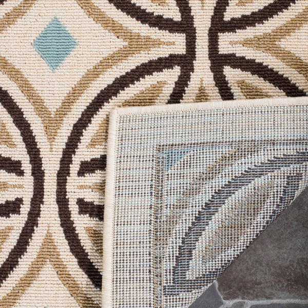 Safavieh Veranda Elegant Indoor/Outdoor Area Rug - Durable, Soft, And Stylish For Any Living Space Or Patio Chocolate ,Terracotta 87% Polypropylen,9.3% Polyester,3.7% Latex Ver047-0712-3