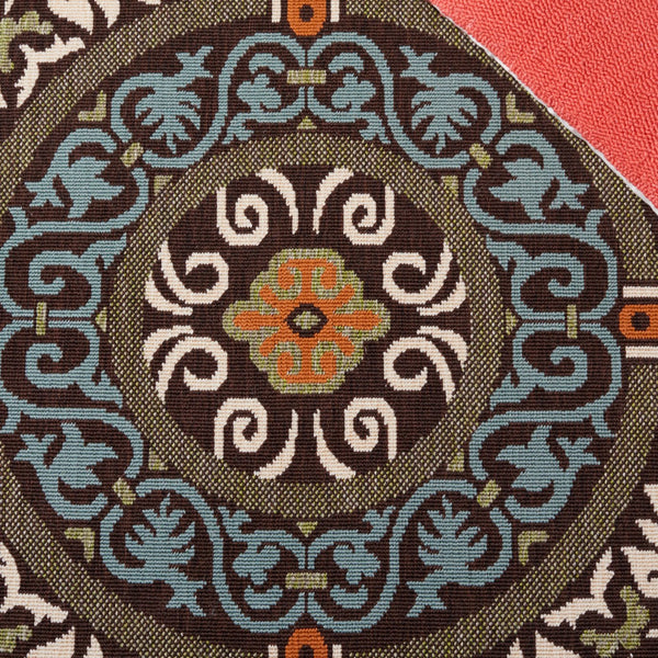 Safavieh Veranda Stylish Chocolate Cream Area Rug - Soft, Durable, Perfect For Home Décor & Comfort Chocolate ,Aqua 87% Polypropylen,9.3% Polyester,3.7% Latex Ver055-0723-214