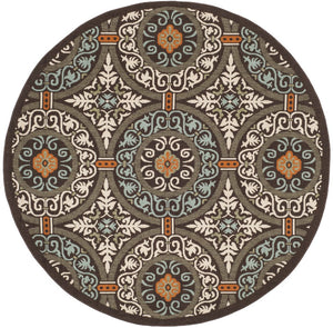 Safavieh Veranda Stylish Chocolate Cream Area Rug - Soft, Durable, Perfect For Home Décor & Comfort Chocolate ,Aqua 87% Polypropylen,9.3% Polyester,3.7% Latex Ver055-0723-214