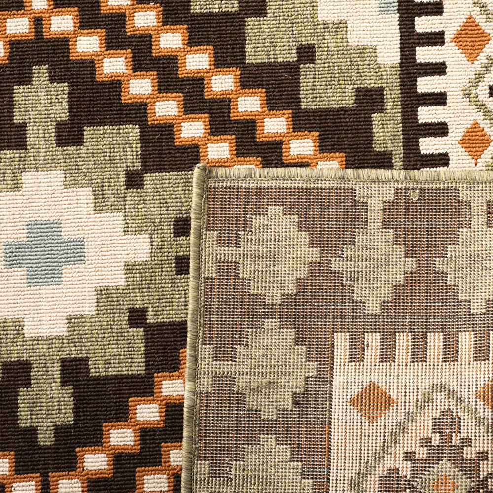 Safavieh Veranda Stylish Red Natural Area Rug – Durable, Elegant Design For Modern Home Décor And Comfort Black ,Creme 87% Polypropylen,9.3% Polyester,3.7% Latex Ver099-0421-10