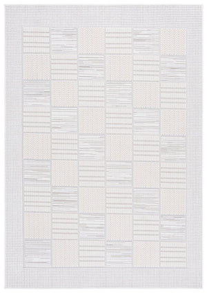 Safavieh Veranda Ivory & Beige Area Rug - 5'3" X 7'6" Elegant Modern Design For Any Space, Soft & Versatile Ivory ,Beige Polyester Ver580a-5