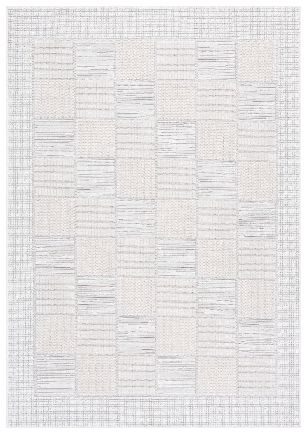 Safavieh Veranda Modern Runner Rug – Elegant Turkish Design, Durable Polyester, Perfect For High-traffic Areas Ivory ,Beige Polyester Ver580a-8