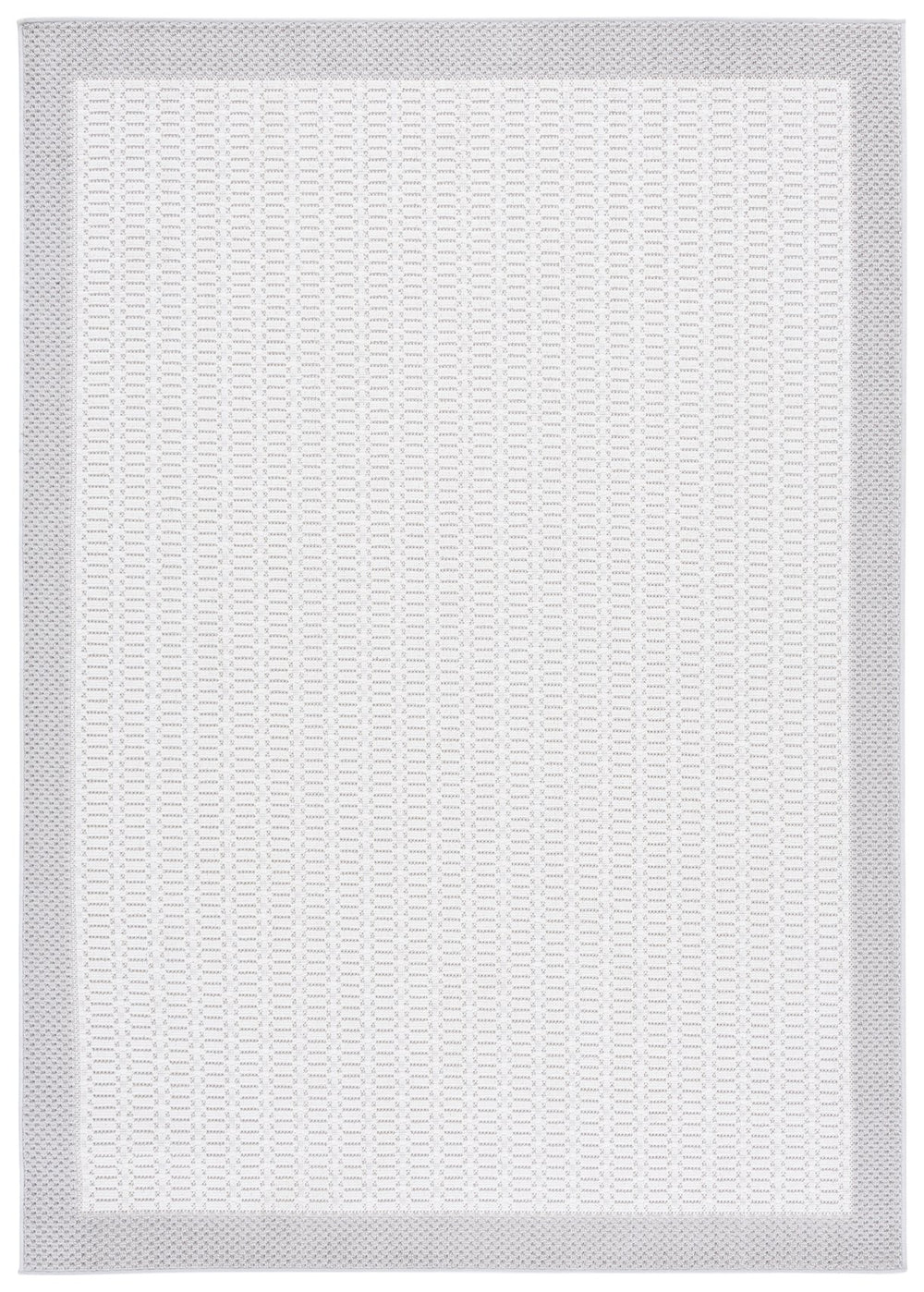 Safavieh Veranda Elegant Ivory & Grey Area Rug - 5'3" X 7'6" Modern Design For High-traffic Spaces Ivory ,Grey Polyester Ver584f-5