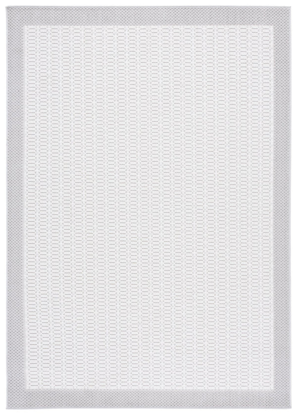 Safavieh Veranda Elegant Ivory & Grey Area Rug - 5'3" X 7'6" Modern Design For High-traffic Spaces Ivory ,Grey Polyester Ver584f-5