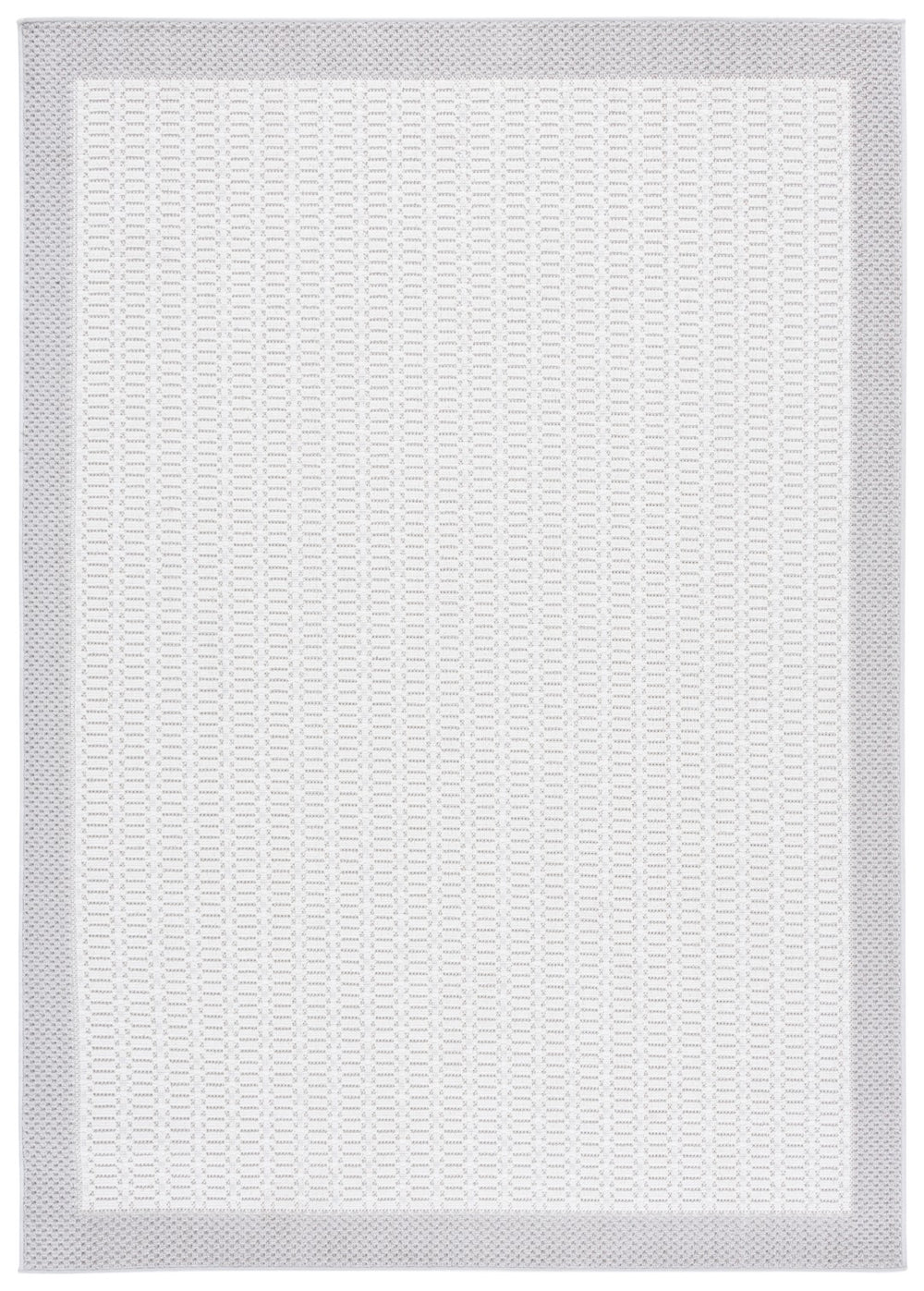 Safavieh Veranda Contemporary Area Rug Runner - Elegant Polyester Design For Modern Home Decor Aesthetics Ivory ,Grey Polyester Ver584f-7sq