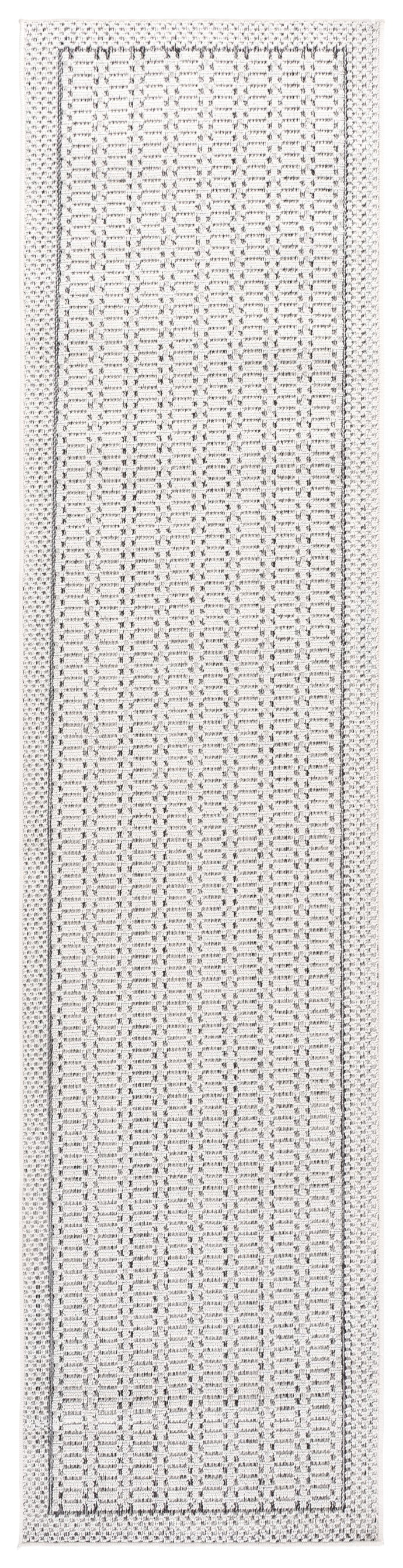 Safavieh Veranda Modern Ivory & Dark Grey Low-Profile Area Rug — Power-Loomed Turkish Durability, Elegant Minimalism 5'-3" x 7'-6" VER584G-5
