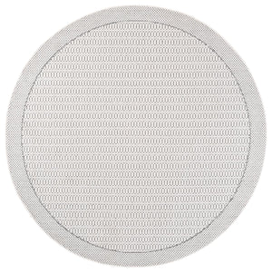Safavieh Veranda Turkish Power‑Loomed Runner In Ivory & Dark Grey — Low‑Pile, Stain‑Resistant Modern Hallway Rug 2'-2" x 9'-0" VER584G-29