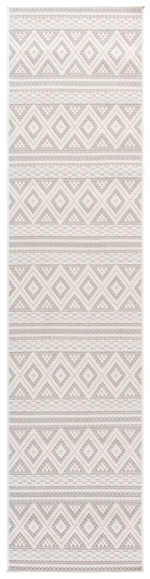 Safavieh Veranda Ivory Grey Area Rug — Low-Profile, Power-Loomed Turkish Weave For Modern Calm Spaces 4'-0" x 6'-0" VER588A-4