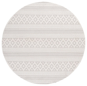 Safavieh Veranda Ivory Grey Area Rug — Low-Profile, Power-Loomed Turkish Weave For Modern Calm Spaces 4'-0" x 6'-0" VER588A-4