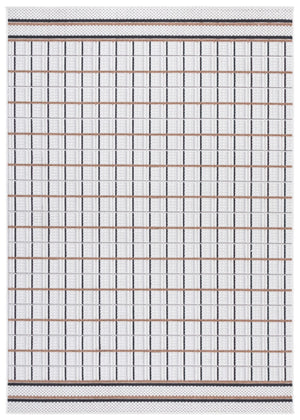 Safavieh Veranda Modern Hallway Runner Rug - Elegant Ivory And Beige Design For Contemporary Spaces Ivory ,Beige Polyester Ver592a-7r