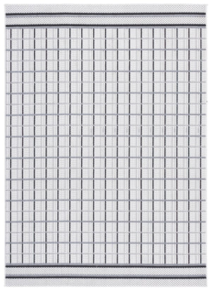 Safavieh Veranda Modern Hallway Runner Rug - Elegant Ivory And Beige Design For Contemporary Spaces Grey ,Dark Grey Polyester Ver592f-29