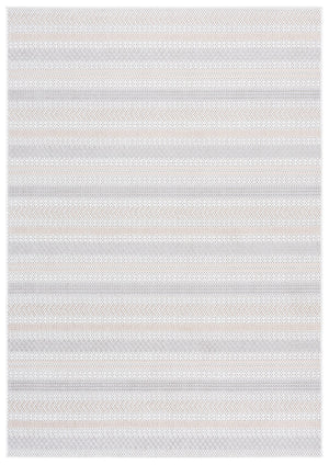 Safavieh Veranda Modern Runner Rug For Hallway - Stylish, Practical, And Easy To Maintain For Any Decor Ivory ,Beige Grey Polyester Ver594a-7sq
