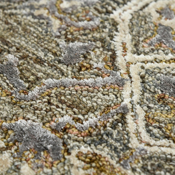 Amer Rugs Vestige Farmhouse Hand-tufted Oriental Area Rug In Luxurious New Zealand Wool For Elegant Spaces Camel Wool, Viscose Ves110203