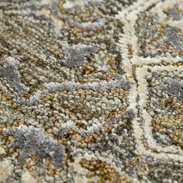 AMER Rugs Vestige Kersey VES-11 Hand-Tufted Handmade New Zealand Wool Transitional Oriental Rug Brown 3'6" x 5'6"